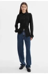 Lamarque Kai | Fitted Knit Shirt In Black