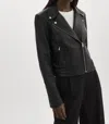 LAMARQUE KELSEY LEATHER BIKER JACKET IN BLACK