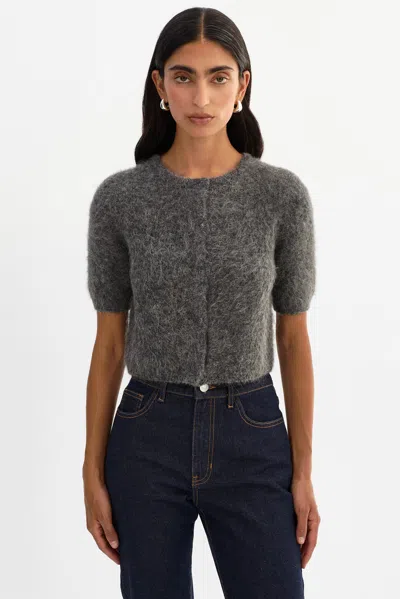 Lamarque Kendra Cropped Alpaca Cardigan In Multi