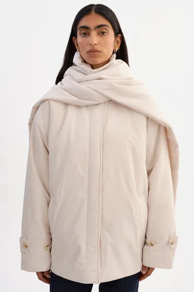 Lamarque Kiana Padded Trench Coat In Neutral