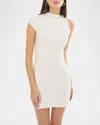 Lamarque Kimberly Gathered One-shoulder Mini Dress In White