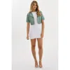 Lamarque Kirsi Ch Cropped Biker Jacket In White