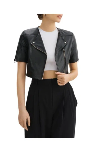 Lamarque Kirsi | Cropped Biker Jacket