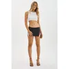 Lamarque Krissy Leather Mini Skirt In Black