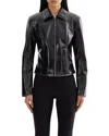 Lamarque Ladies Faux Leather Jacket In Black