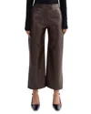 Lamarque Ladies Faux Leather Pants In Brown