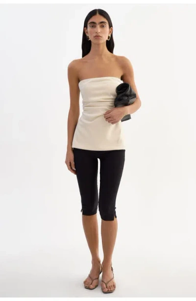 Lamarque Laia | Faux Suede Bustier In White
