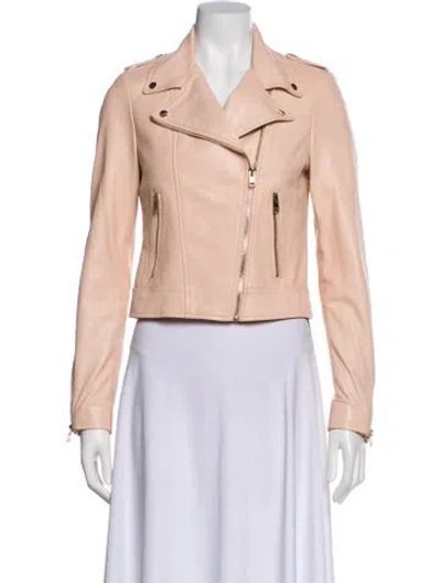 Pre-owned Lamarque Leather Biker Jacket In Multi