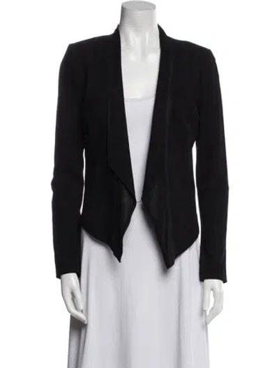 Pre-owned Lamarque Leather Blazer In Black