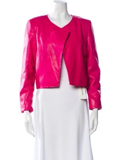 Pre-owned Lamarque Leather Bolero In Pink