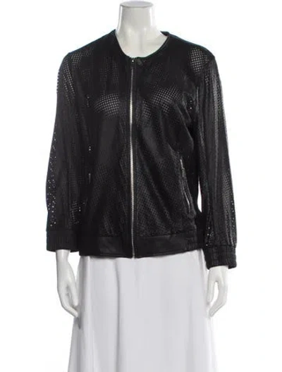 Pre-owned Lamarque Leather Evening Jacket In Black