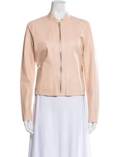 Pre-owned Lamarque Leather Evening Jacket In Pink