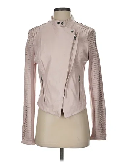 Pre-owned Lamarque Leather Jacket In Pink