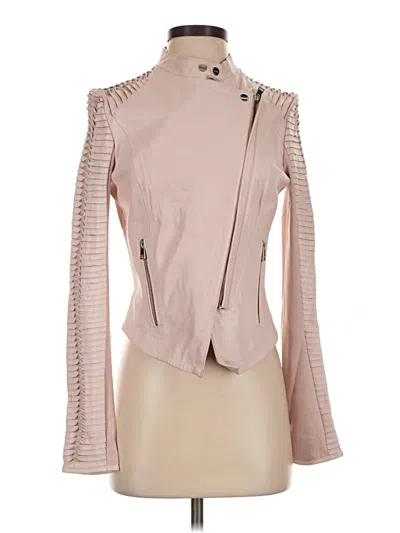Pre-owned Lamarque Leather Jacket In Pink