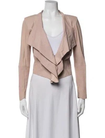 Pre-owned Lamarque Leather Jacket In Pink