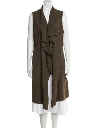 Pre-owned Lamarque Leather Vest In Brown