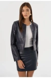 Lamarque Linette Leather Jacket In Black