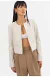 Lamarque Linette | Leather Jacket In White
