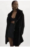 Lamarque Linnea | Faux Fur Coat In Black