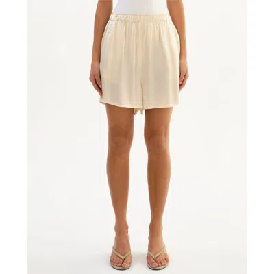 Lamarque Lizzie | Pull-on Satin Shorts In Neutral
