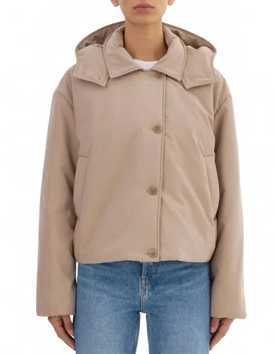 Lamarque Loz Padded Jacket In Khaki In Brown