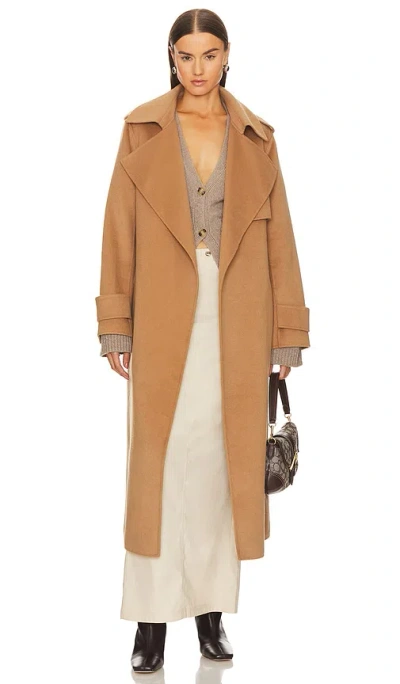 Lamarque Margaret Trench Coat In Camel