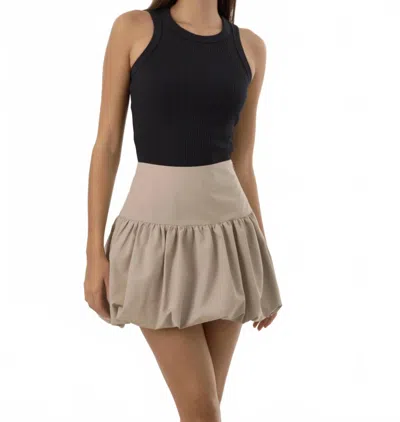 Lamarque Marigold Bubble Skirt In Khaki In Brown