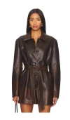 Lamarque Marlowe Coat In Rub Off Brow
