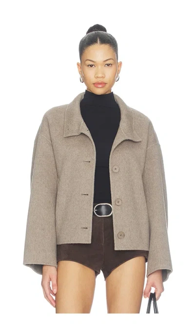 Lamarque Mckenna Jacket In Heather Taupe