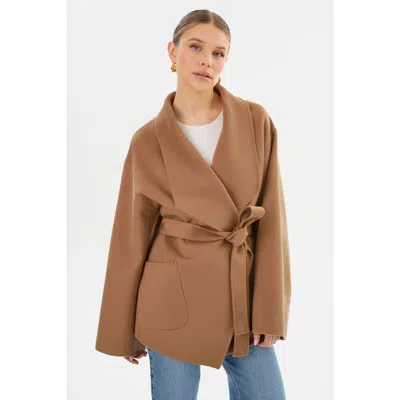 Lamarque Mekia | Double Face Wool Coat In Brown