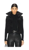 Lamarque Melicia Faux Fur Vest In Black