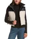 Lamarque Melicia Faux Leather Reversible Vest In Black