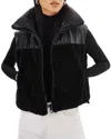 Lamarque Melicia Faux Fur Vest In Black