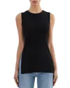 Lamarque Milou Ribbed Top In Black