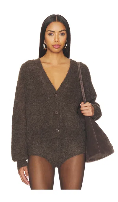 Lamarque Minnie Cardigan In Espresso