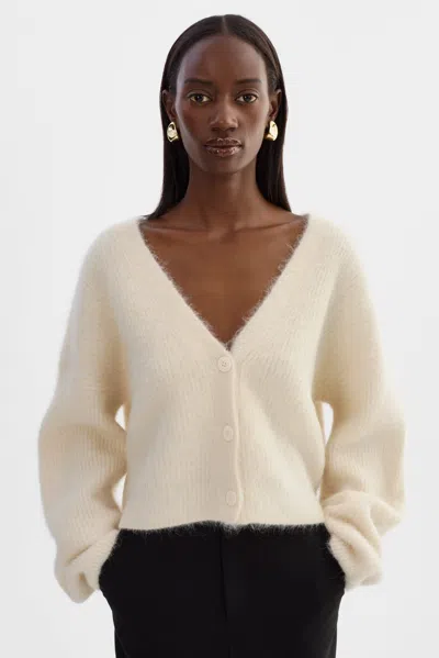 Lamarque Minnie Knit Cardigan In White