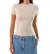 Lamarque Moa Jersey Crew Neck Tee In Dove In Neutral