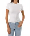 Lamarque Moa Jersey Crew Neck Tee In White In White