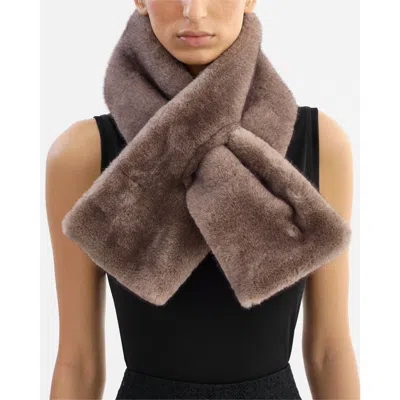 Lamarque Muse | Faux Fur Scarf In Brown