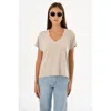 Lamarque Nerea | Jersey V Neck Tee In Neutral