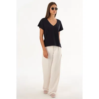 LAMARQUE NEREA JERSEY V NECK TEE