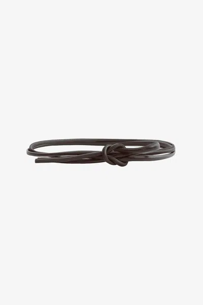 Lamarque Oslo Tubular Leather Belt