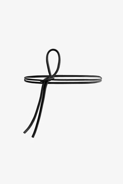 Lamarque Oslo Tubular Leather Belt