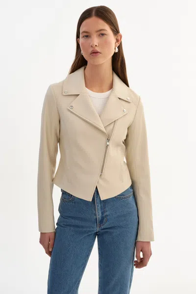 Lamarque Pascale Fitted Faux Leather Jacket In Multi