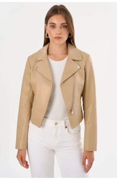 Lamarque Pascale | Fitted Faux Leather Jacket In Brown