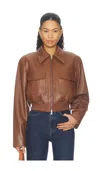 Lamarque Perry Jacket In Brown