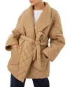 Lamarque Verica Nylon Quilted Jacket In Mocha
