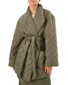 Lamarque Quilted Jacket In Sage