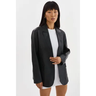 Lamarque Quirina | Leather Blazer In Black