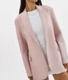 Lamarque Quirina Leather Blazer In Rose In Pink